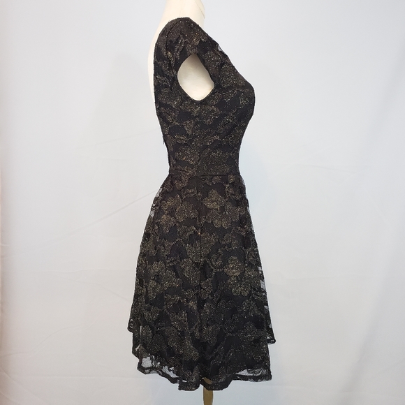 B. Darlin black glitter prom dress size 1/2 - Picture 3 of 6